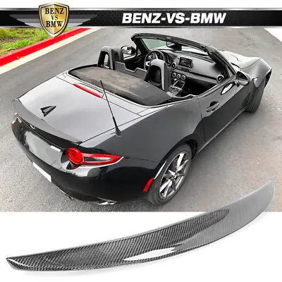 Fits 16-23 Mazda MX-5 Miata 4TH ND P Style Rear Trunk Spoiler Carbon Fiber - CF • $177.99