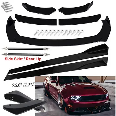 For Ford Mustang GT Front Bumper Spoiler Body Kit+Side Skirt+Rear Lip Rods • $69.99