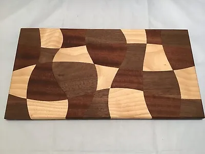 Handmade Wood Cutting & Charcuterie Board Puzzle Piece Design 15” X 8.25”. • $29.95