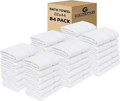 Bath Towel 22x44 Cotton Blend Bulk Pack Of 12366084 Resort Spa & Salon Towels • £177.34