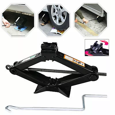 2 Ton Wind Up Scissor Jack Lift For Auto Car Van Handle Speed Garage Emergency • $30.38