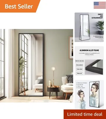 Full Length Mirror Standing/Wall-Mounted - Rustproof Shatterproof - 65 X22 • $198.99