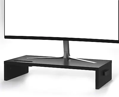 BONTEC Wood Monitor Stand Riser Desk Monitor Stand Computer IMac PC Laptop 54cm • £14.97