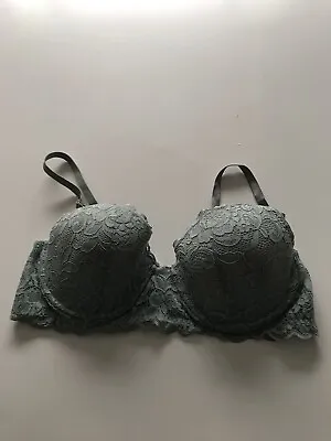 Marks And Spencer M&S Green Underwired Padded Bra Size 42B • £12