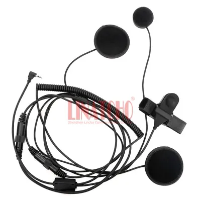 Full Face Motorcycle Helmet Walkie Talkie MIC Headset Motorola T5412 T5420 T5422 • $25.93