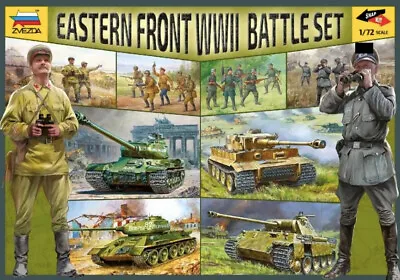 Zvezda 1/72 Battle Set Eastern Front WWII – Vehicles And Figures • £45.99