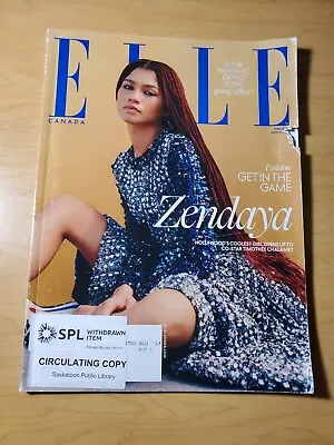 ELLE Magazine February/March 2021 Issue #230 Zendaya Cover Ex-library Good W DMG • $3.80