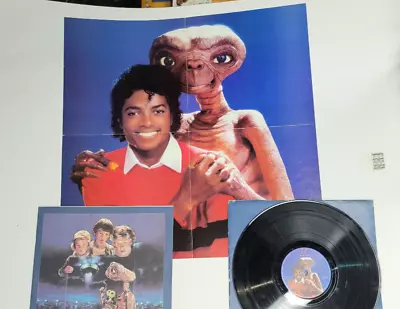 ET The Extra Terrestrial Narrated By Michael Jackson Vinyl Record Poster Book  • $5