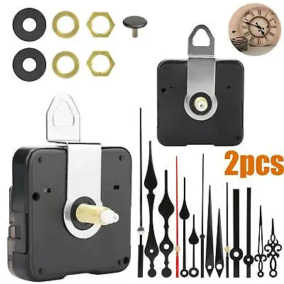 2 Set Quartz Wall Clock Movement Mechanism DIY Replacement Hands Motor Kit Tools • $9.98