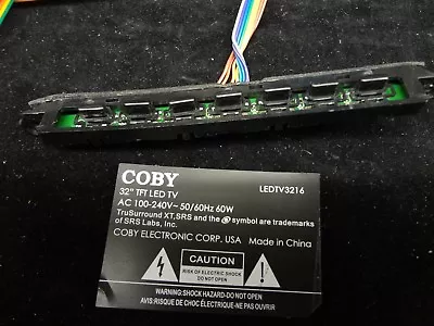 COBY LEDTV3216  Control Buttons Board • $14.99