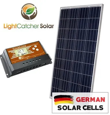 100 Watt 100W Solar Panel Kit With Solar Charge Controller 12V RV Boat Off Grid • $73.50