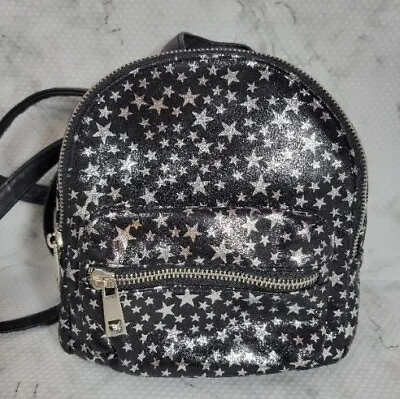 Small Mossimo Supply Co Pleather Star Backpack Purse Zip Around • $8.10