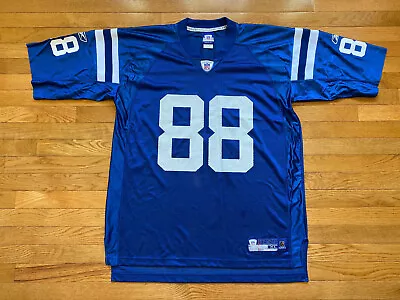 Mens NFL Indianapolis Colts Marvin Harrison Football Jersey #88 Blue Size XL • $29.99