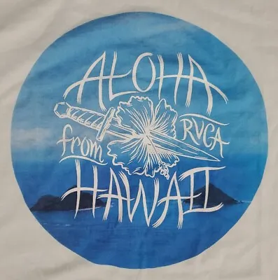 RVCA T&C Surf Designs Shirt Mens Large Aloha Hawaii Hibiscus Collab Adult A22 • $21.68