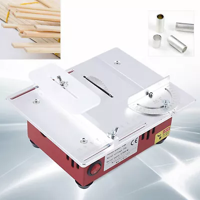 Mini Table Saw Tool Set Blade Woodworking Bench DIY Craft Cutting With Dust Pipe • $65.08