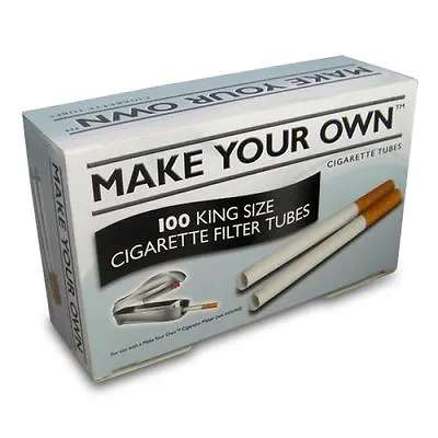 5 Boxes Of 100 = 500....... Make Your Own RIZLA CIGARETTE King Size Filter Tubes • £22.40