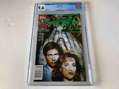 X-files 1 Cgc 9.6 White 1st Comic Newsstand Mulder Scully Topps Comics 1995 K3b • $113.99