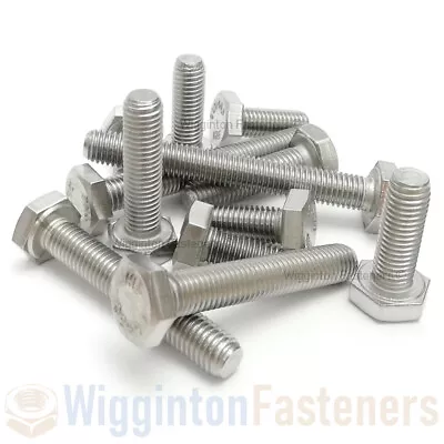 £0.99 • Buy M3 M4 M5 M6 M8 Fully Threaded Hex Bolts (Set Screws) A2 STAINLESS STEEL DIN933