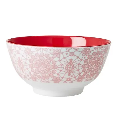 RICE Melamine Bowl In Coral Lace Print • £8.50