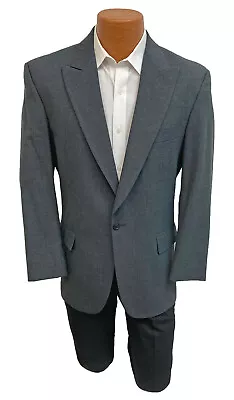 Men's Grey Stroller Suit Jacket Morning Dress Stresemann Wedding Victorian 44L • $19.99