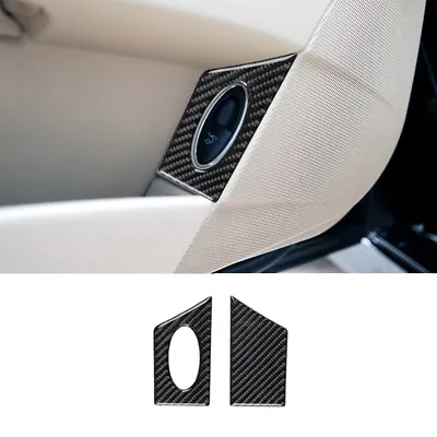 2x Carbon Fiber Interior Trunk Release Switch Cover Trim For Mercedes-Benz W211 • $12.22