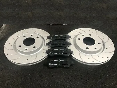For Saab 93 Vauxhall Vxr Signum Vectra C Front Drilled Grooved Brake Discs Pads • $290.47