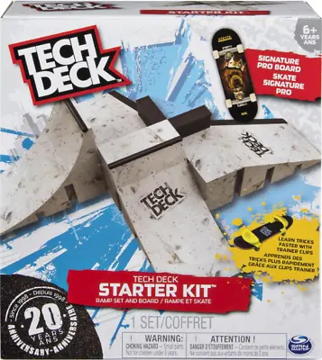 TECH DECK Starter Kit Customizable Ramp Set With Exclusive Pro Fingerboard NEW • $24.58