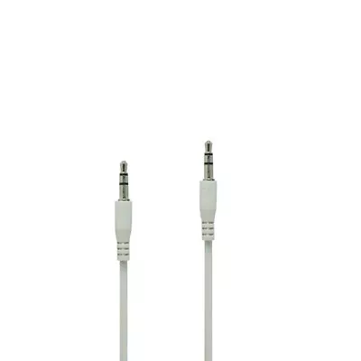 $6.23 • Buy White Color 3.5 Mm Stereo 3ft Male To Male Mini Jack Port Audio Aux Cable Cord
