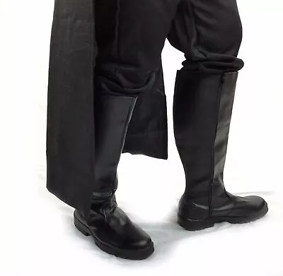 $74.99 • Buy Black Jedi Imperial Star Wars Boots Mens Costume Cosplay Darth Vader X-Wing