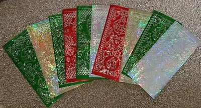 £7.99 • Buy BUMPER Bundle HOLOGRAPHIC Peel Offs CHRISTMAS Baubles X 10 XP7079-7078