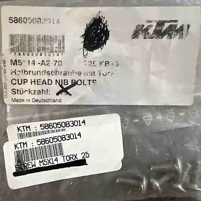 Ktm Oem Screw #58605083014 • $3.95