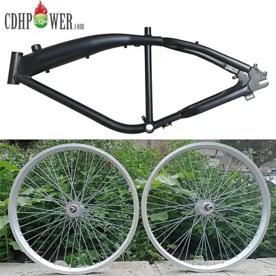 Black Felt Faker Gas Bike Frame 3.4L&Spoke Wheelset 48x12G-Gas Motorized Bicycle • $282.99