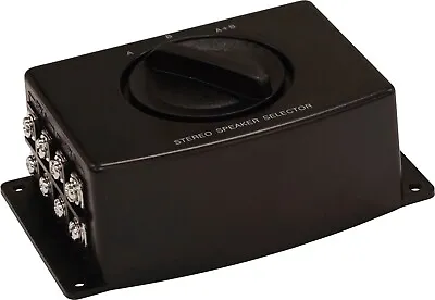 E-Audio 2 Way Stereo Speaker Switch Speaker Selector Switch Box • £9.99