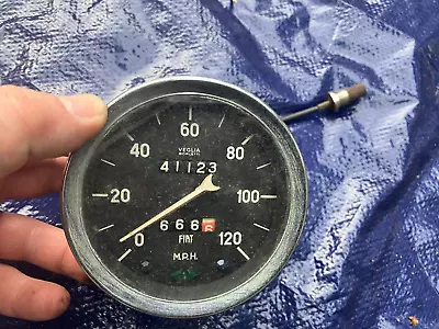 Fiat 124 Spider Mk1 Maserati 120mph Speedometer Veglia With Trip Cable • $89.99