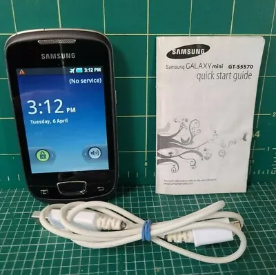 £12 • Buy Samsung Galaxy Mini GT-S5570 Steel Grey Smartphone - Good Condition  (O2 ??)