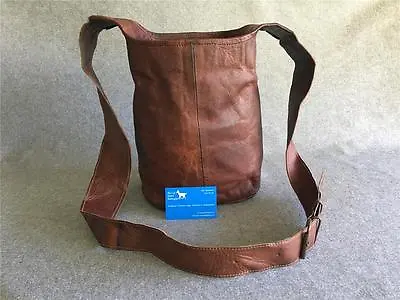 Leather Shoulder Bag BUCKET Hobo Nappy Billy Goat Designs • $84.16