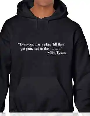 Everyone Has Plan Until Punched Hoodie Mike Tyson Boxing MMA Hooded Sweatshirt • $38.99