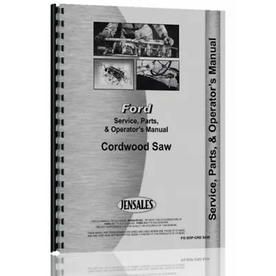 Dearborn Cordwood Saw 3 Point Lift Service Operators Manual Parts Catalog • $33.99