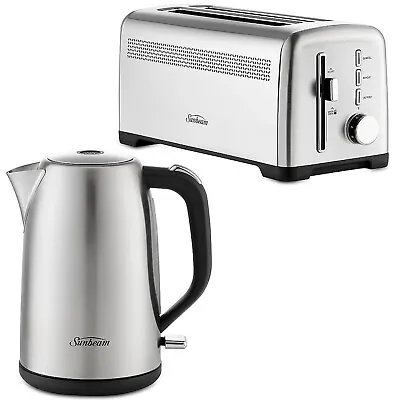 Fresh Start Electric Kettle & Toaster SET Combo Deal Stainless Steel - Sunbeam • $180.37