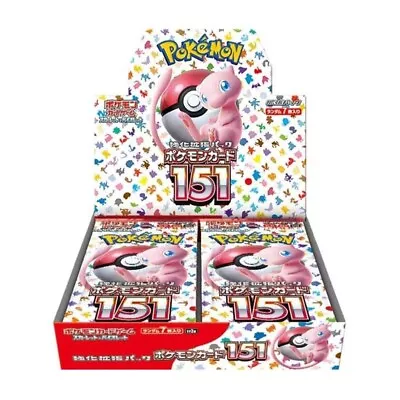 Japanese Pokémon TCG: Scarlet & Violet - 151 Booster Box - 20 Packs • $119.99