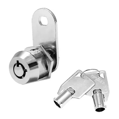 Tubular Cam Lock 7/8  Cabinet Toolbox Safe Drawer RV Lock Camper Replacement • $9.98