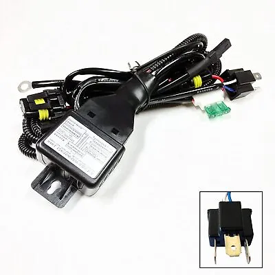 $10.49 • Buy NEW H4 9003 Bi-Xenon HID Relay Harness 35W 55W Dual H/L Wiring Controller + Fuse