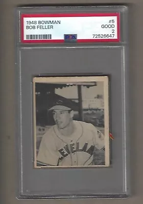 1948  Bowman  Bob  Feller  #  5      Psa  2 • $169.85
