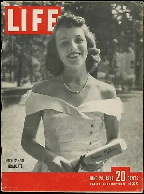 June 20 1949 Life Magazine Hillsdale High School Mi. Riviera Fashions • $8