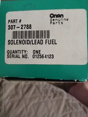 Genuine Onan Solenoid/Lead Fuel 307-2788 • $65