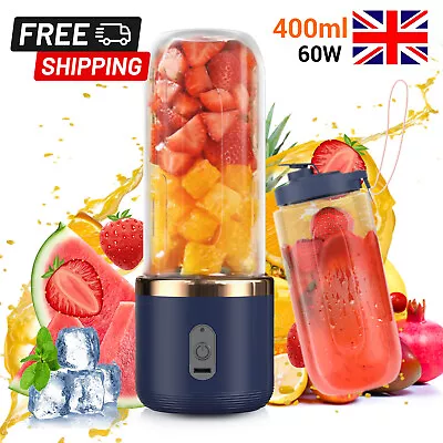 500ml Electric Mini Juice MakerPortable Blender Smoothie Juicer Fruit Machine • £12.09