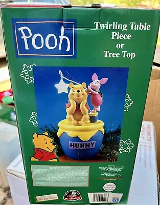 Disney Winnie The Pooh Animated Twirl Tree Top Centerpiece Mr Christmas-EUCw/box • $49.95