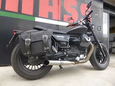 $908.46 • Buy MassMoto Exhaust Dual Slipon Silencers Hot-Rod Satin Moto Guzzi V9 Roamer Bobber