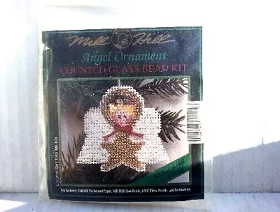 Mill Hill Counted Glass Bead Kit ~ Angel Ornament ~ STAR ANGEL - Pin Ornament • $7.98