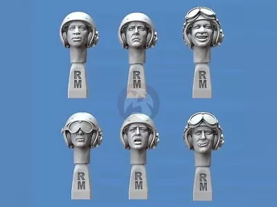 Royal Model 1/35 US Tanker Tank Crew Soldier Heads Vietnam (6 Heads) [w/PE] 952 • $26.39